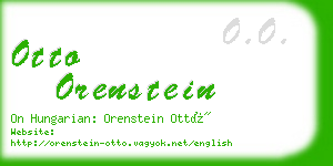 otto orenstein business card
